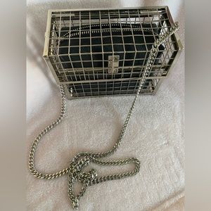 Zara Cage faux Leather Box Bag